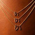 Classic Anchored Horse Pendant - Solid Gold Horse Necklace