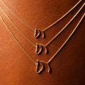 Classic Anchored Horse Pendant - Solid Gold Horse Necklace