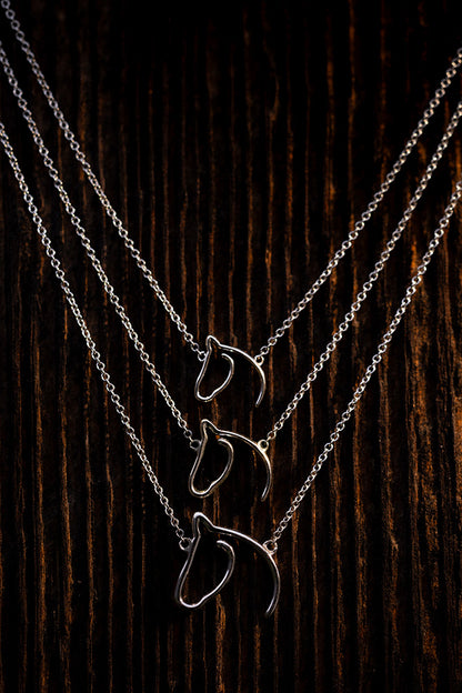 Classic Anchored Horse Pendant | 14K Gold Equestrian Jewelry